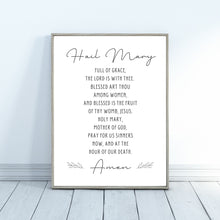 Load image into Gallery viewer, "Hail Mary - Minimalist" Printable Wall Art