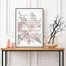 Load image into Gallery viewer, "Hail Mary - Floral" Printable Wall Art