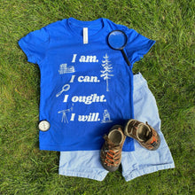 Load image into Gallery viewer, I Am, I Can, I Ought, I Will: Charlotte Mason Homeschooling Youth T-Shirt