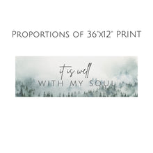 Load image into Gallery viewer, "It Is Well With My Soul" Canvas Art Print