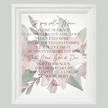Load image into Gallery viewer, "Je Vous Salue Marie" Printable Wall Art