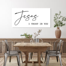 Load image into Gallery viewer, Jesus I Trust in You - Canvas Wall Art Sign
