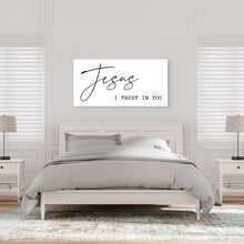 Load image into Gallery viewer, Jesus I Trust in You - Canvas Wall Art Sign