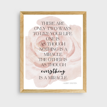 Load image into Gallery viewer, "Everything is a Miracle: Einstein" Printable Wall Art