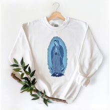 Load image into Gallery viewer, "Our Lady of Guadalupe" Sweatshirt in Blues or Pinks