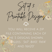 Load image into Gallery viewer, Easter Set of Printable Art - 5 Designs
