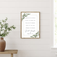 Load image into Gallery viewer, "Titles of St. Joseph" Printable Wall Art