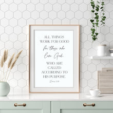 Load image into Gallery viewer, All Things Work for Good - Printable Wall Art