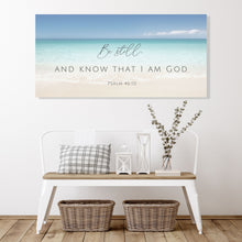 Load image into Gallery viewer, "Be Still and Know That I am God" Psalm 46:10 Canvas Art Print