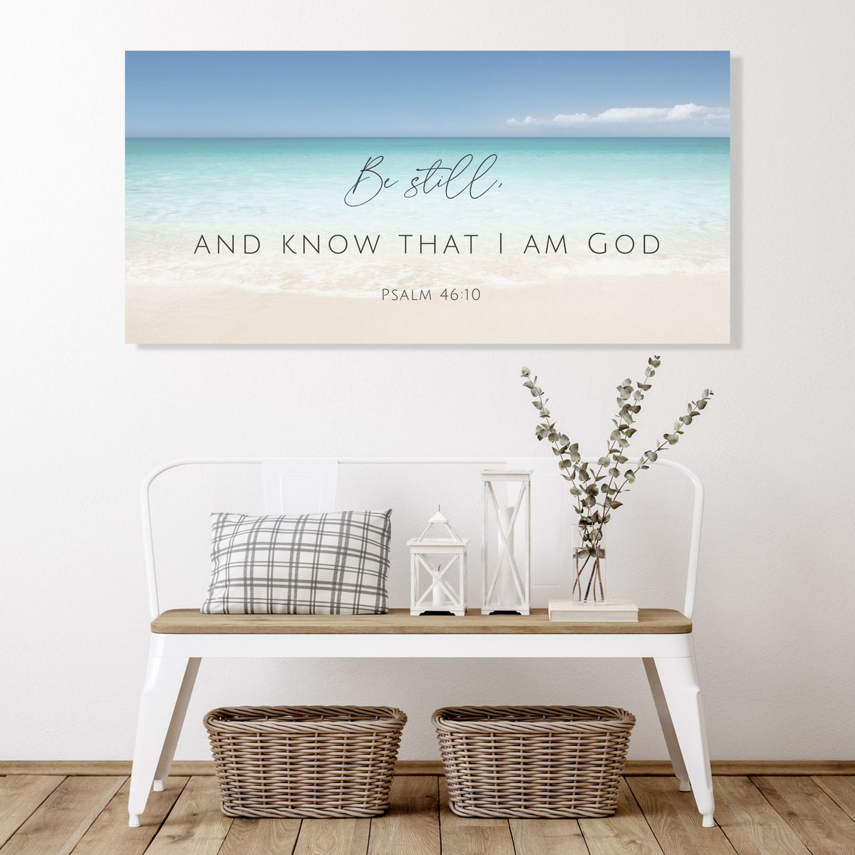 Be Still and Know That I am God - Psalm 46:10 Canvas Art Print – Joyous ...