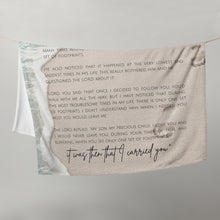 Load image into Gallery viewer, "Footprints in the Sand" Minky Throw Blanket