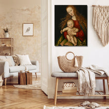 Load image into Gallery viewer, "Madonna and Child" - Cranach the Elder:  Canvas Wall Art