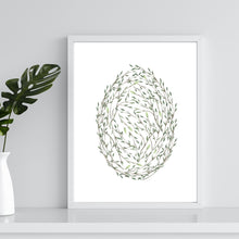 Load image into Gallery viewer, Minimalist Leafy Egg - Printable Wall Art