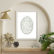 Load image into Gallery viewer, Minimalist Leafy Egg - Printable Wall Art