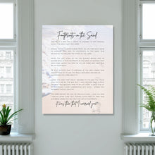Load image into Gallery viewer, "Footprints in the Sand" Canvas Wall Art