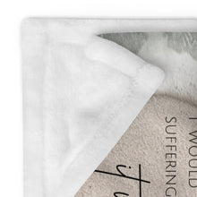 Load image into Gallery viewer, "Footprints in the Sand" Minky Throw Blanket