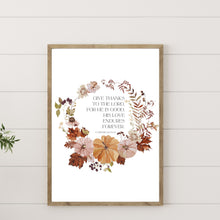 Load image into Gallery viewer, "Give Thanks to the Lord" Printable Wall Art