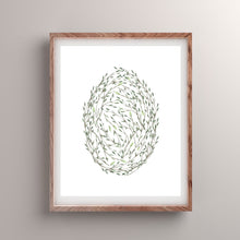 Load image into Gallery viewer, Minimalist Leafy Egg - Printable Wall Art