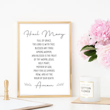 Load image into Gallery viewer, "Hail Mary - Minimalist" Printable Wall Art
