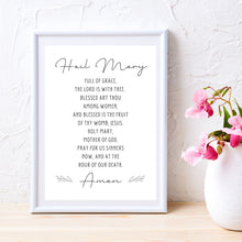 Load image into Gallery viewer, "Hail Mary - Minimalist" Printable Wall Art