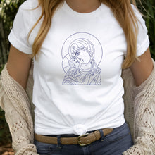 Load image into Gallery viewer, Icon of the Blessed Mother and the Child Jesus Crewneck T-Shirt