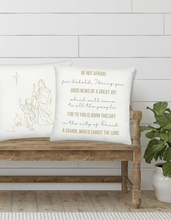Load image into Gallery viewer, "A Saviour is Born" Premium Decorative Pillow | Cushion