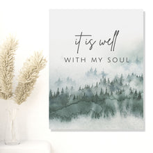 Load image into Gallery viewer, "It Is Well With My Soul" Canvas Wall Art Print