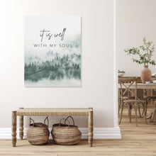 Load image into Gallery viewer, "It Is Well With My Soul" Canvas Wall Art Print