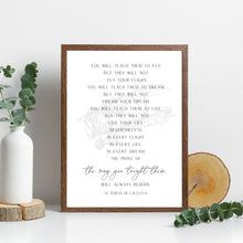 Load image into Gallery viewer, "You Will Teach Them to Fly: Mother Teresa - Vintage Airplane" Printable Wall Art