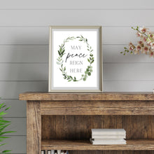 Load image into Gallery viewer, "May Peace Reign Here" Printable Wall Art