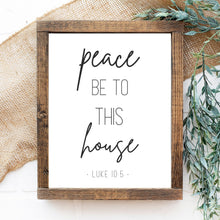 Load image into Gallery viewer, "Peace Be To This House" Printable Wall Art