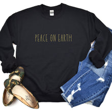 Load image into Gallery viewer, "Peace on Earth" Unisex Sweatshirt