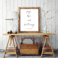 Load image into Gallery viewer, "Pray, Hope and Don't Worry" Printable Wall Art