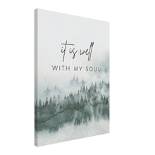 Load image into Gallery viewer, "It Is Well With My Soul" Canvas Wall Art Print