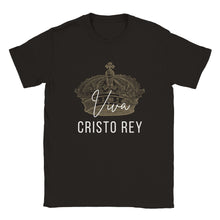 Load image into Gallery viewer, Viva Cristo Rey: Black Crewneck T-Shirt