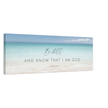 Load image into Gallery viewer, "Be Still and Know That I am God" Psalm 46:10 Canvas Art Print