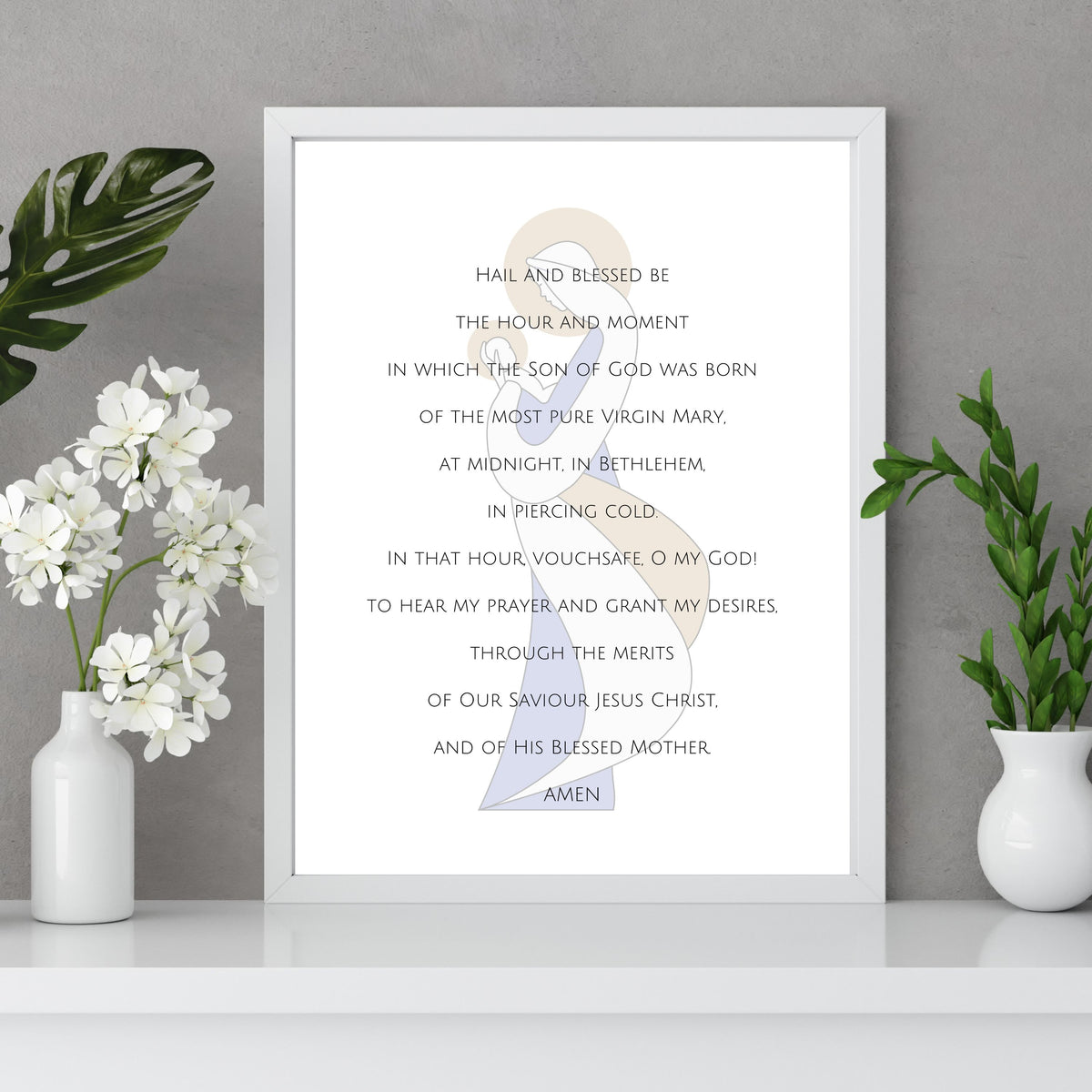“St. Andrew Christmas Novena” Printable Wall Art Joyous Dwelling
