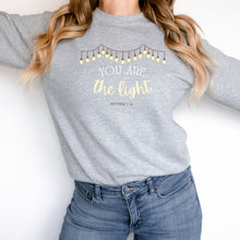 Load image into Gallery viewer, You are the Light - Matthew 5:14 Sweatshirt