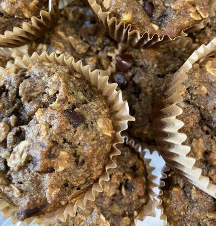 high fibre breakfast muffins