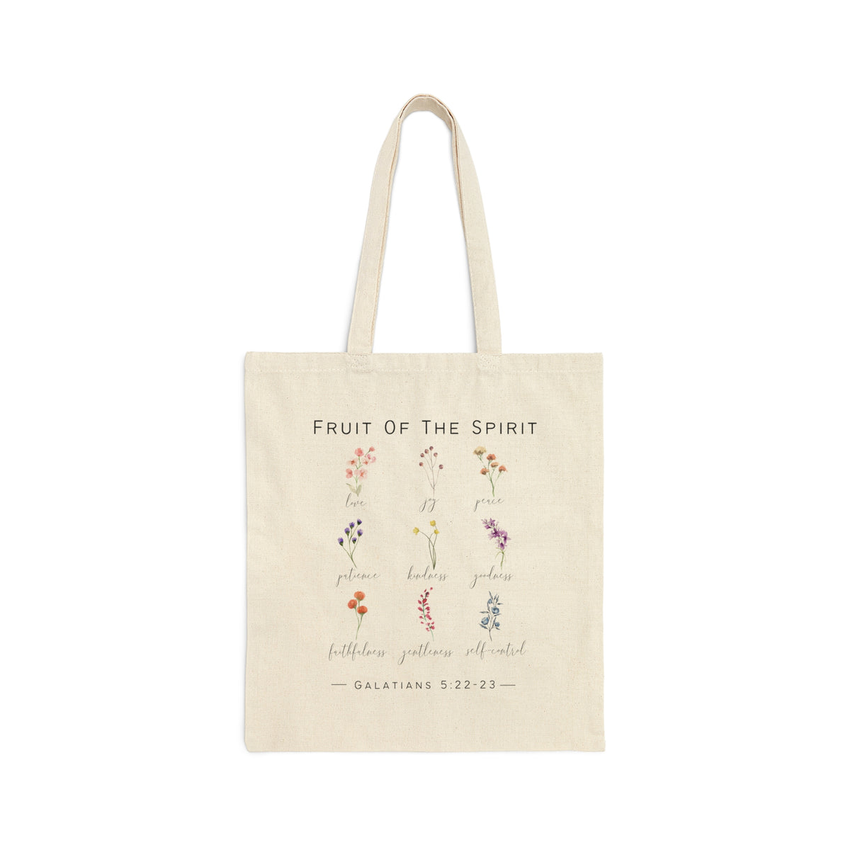 Fruit of the Spirit Wildflower Tote Bag