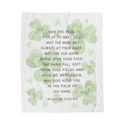 May the Road Up to Meet You - Irish Blessing Minky Blanket
