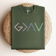 God is Greater than the Highs and Lows - Unisex Crewneck Sweatshirt