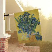 Irises by Van Gogh:  Garden Flag | House Banner