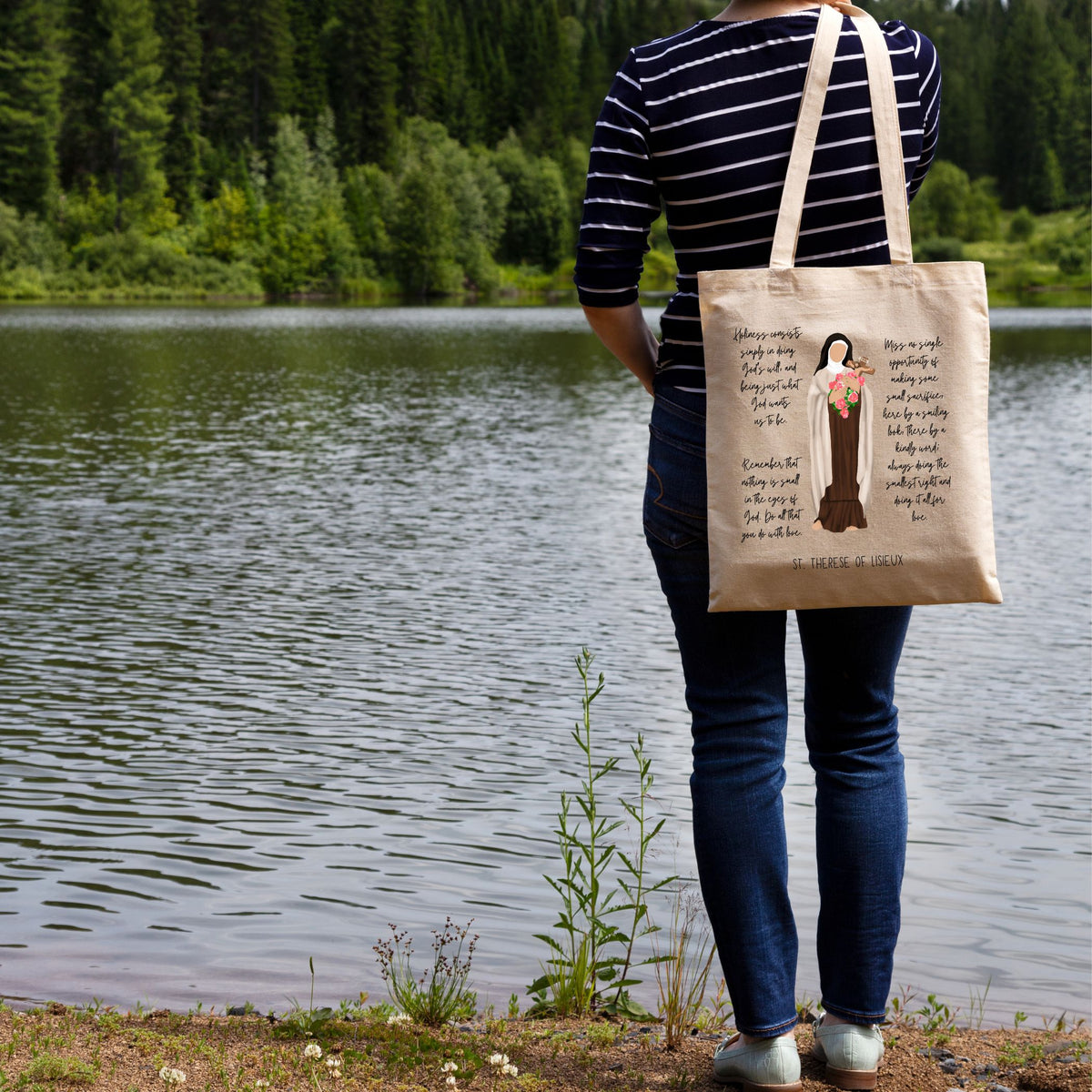 St. Therese of Lisieux Quotes Tote Bag
