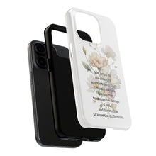 Load image into Gallery viewer, Serenity Prayer Watercolor Floral TOUGH Protective iPhone Case
