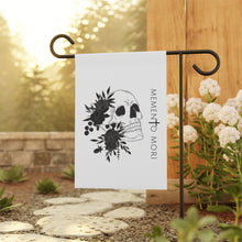 Load image into Gallery viewer, Memento Mori Floral Skull Garden Flag
