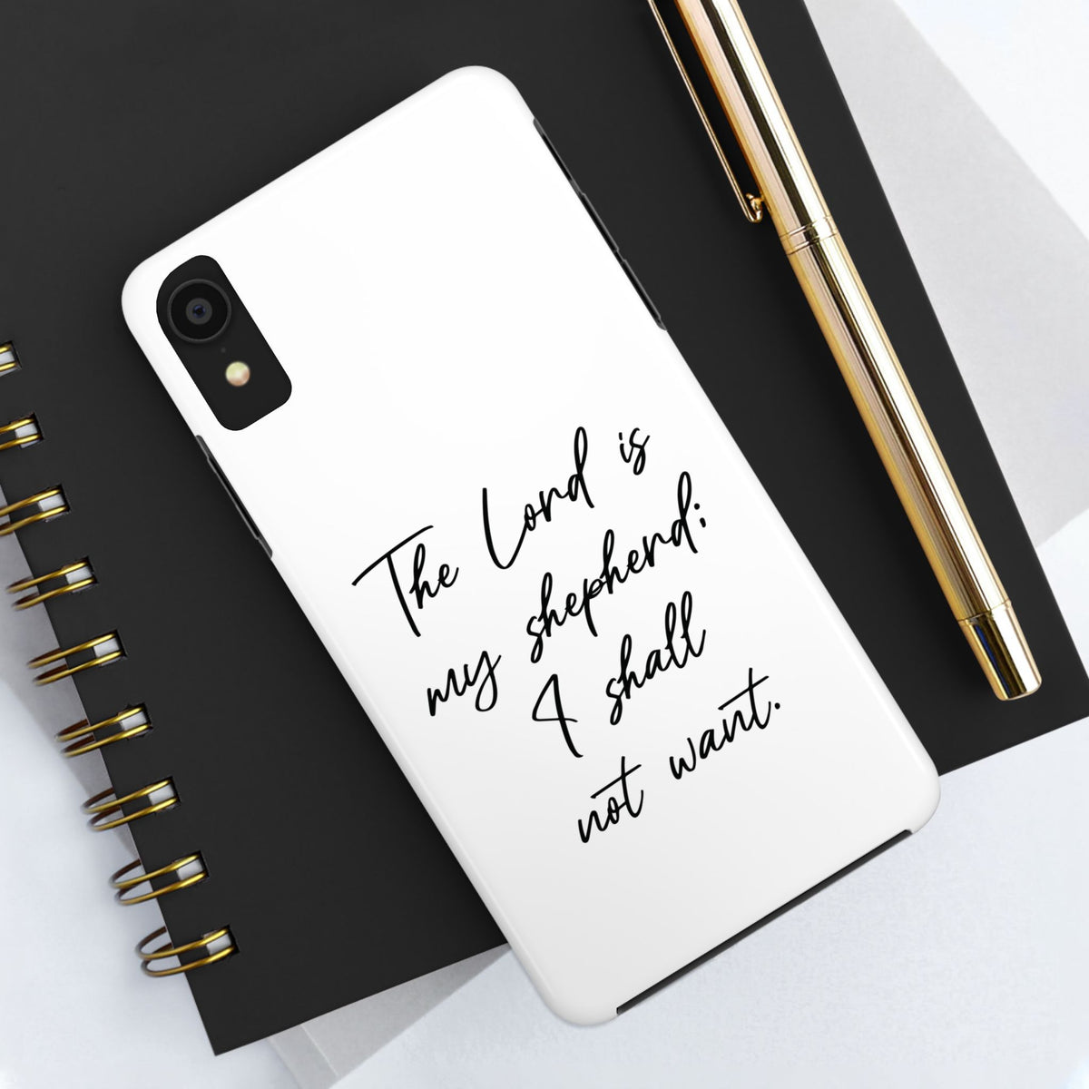 The Lord is My Shepherd - Psalm 23:  TOUGH Protective iPhone Case