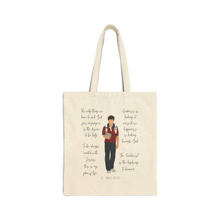 St Carlo Acutis Catholic Tote Bag