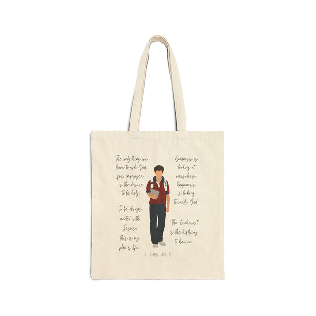 St Carlo Acutis Catholic Tote Bag