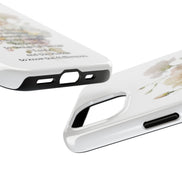 Serenity Prayer Watercolor Floral TOUGH Protective iPhone Case